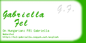 gabriella fel business card