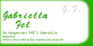 gabriella fel business card